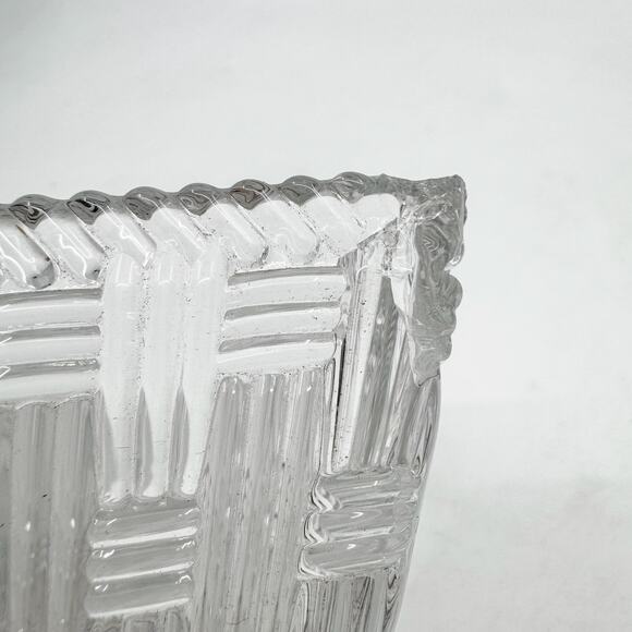 Vintage TIFFANY & CO Crystal Basket-Weave Trinket Bowl/Candy Dish - Picture 4 of 6